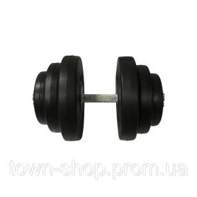 Гантель наборная композитная в пластиковой оболочке Rock Pro-R 19,5 кг NE-PL-R-019