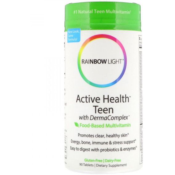 Вітамінно-мінеральний комплекс Rainbow Light Active Health Teen Food-Based Multivitamin 90 Tabs