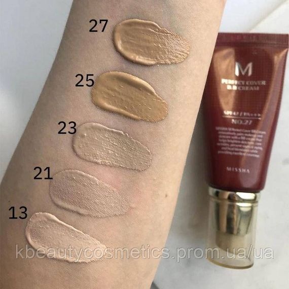 ВВ-крем Missha M Perfect Cover RX SPF42/PA+++ відтінок 23 (Natural Beige) 20 мл | Зображення 1