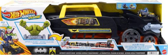 Трек автовоз Хот Вилс Бэтмен Грузовик транспортер на 20 машинок Оригинал Hot Wheels RacerVerse Batman’s Escape | Зображення 1