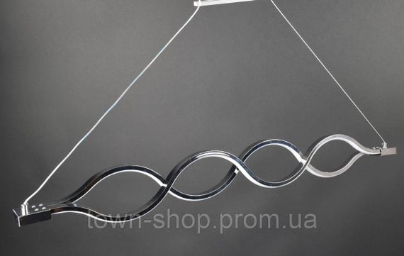 Люстра потолочная LED H33L-1200-ch Хром 30-110х6х122 см. | Зображення 1