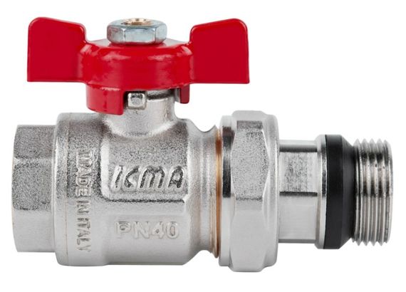 Кран кульовий "Американка" Icma 3/4" з антипротіканням прямий №348 (87348AE11) | Зображення 3