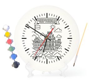 Детский набор для творчества часы раскраска Черновцы 30 см (Г0136)