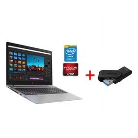 Мобільна робоча станція HP Zbook 15u G6 / 15.6" (1920x1080) IPS / Intel Core i7-8565U (4 (8) ядра по 1.8 - 4.6 GHz) / 16 GB DDR4 / 256 GB SSD / AMD Radeon Pro WX 3200, 4 GB GDDR5, 128-bit / WebCam / Win 11 Pro б/в + Подарунок Флеш-накопичувач  64GB