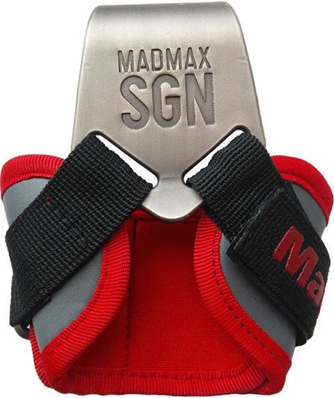 Гаки для тяги на зап'ястя MadMax MFA-330 Lat Hooks Antic silver/Grey/Red | Зображення 1