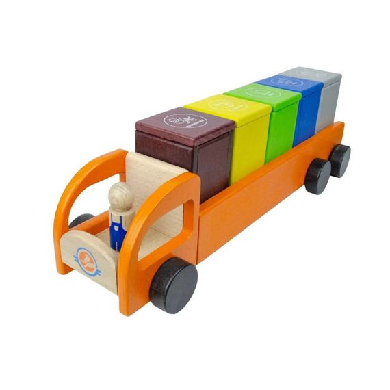 Дерев'яна розвиваюча гра "Сортуємо відходи" 900798 | Зображення 2