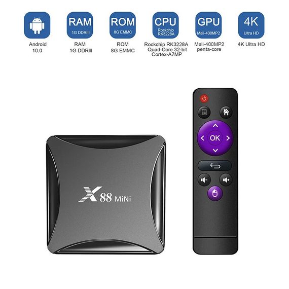 Android-приставка X88 mini Андроид Смарт ТВ приставка