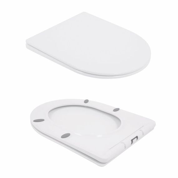 Унитаз напольный Qtap Swan Ultra Quiet с сиденьем Soft-close 640x360x835 мм QT16222182TW White | Зображення 8