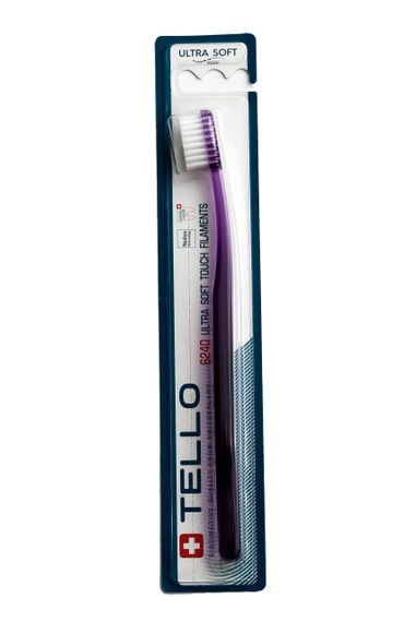 Зубна щітка Tello 6240 Ultra Soft, d 0.10 mm, фіолетова
