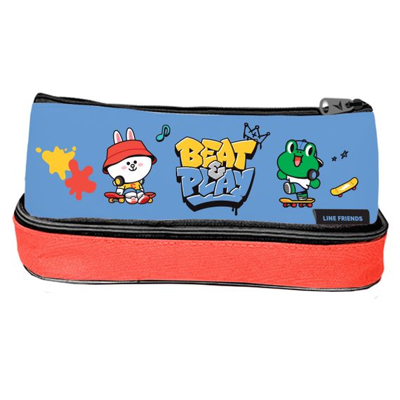 Пенал м'який YES PH-24-2 Line Friends 533509 8.5х9.5х21.5 см | Зображення 1