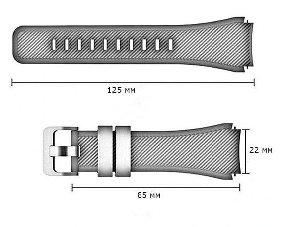 Силіконовий ремінець для годинника Samsung Galaxy Watch 46 mm SM-R800 - Army Green | Зображення 3