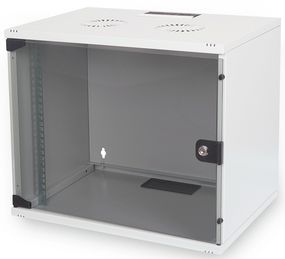 Шкаф DIGITUS 19&quot; 7U 540x400, стекл.дверь, 60kg max, серый (DN-1907U-S-1)