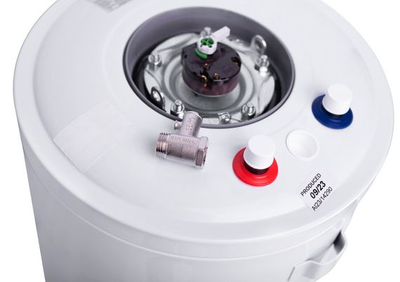 Водонагрівач Bandini Water Heaters SE 50, 50 л, 2000 кВт, "мокрий" ТЕН, вертикальний, циліндричний, білий (000004554) | Зображення 1