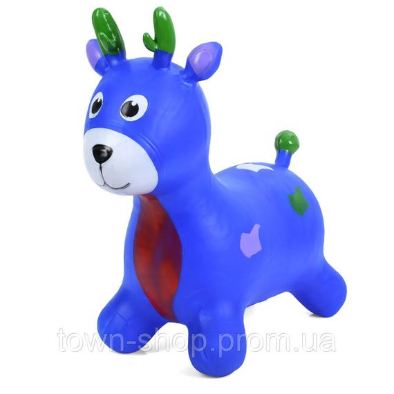 Детская игрушка-прыгун "Олененок" MS 3259(Blue) резина, до 20 кг