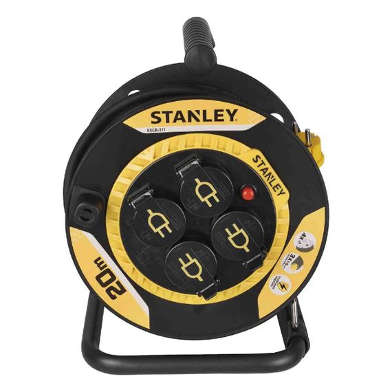Удлинитель на катушке Stanley 20 м, 4 розетки, IP44 STANLEY SXCR-111 | Зображення 1