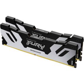 Модуль пам'яті для комп'ютера DDR5 48GB (2x24GB) 8000 MHz Renegade Black/Silver Kingston Fury (ex.HyperX) (KF580C38RSK2-48)