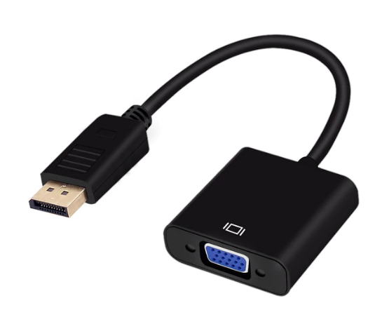 Адаптер-преобразователь Displayport (DP) - VGA, конвертер Display Port - VGA