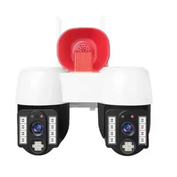 Високопродуктивна камера відеоспостереження з двома напрямками руху, WIFI, горизонтальне обертання на 360° та вертикальне на 90°, водонепроникна, нічне бачення, датчик руху, 4M, x10, V380pro | Зображення 2