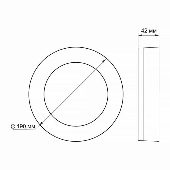 Світлодіодний світильник ART IP65 круглий VIDEX 15W 5000K | Зображення 5
