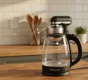 Электрический стеклянный чайник Sokany SK-SH-1097