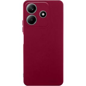 Чохол TPU GETMAN Liquid Silk Full Camera для Xiaomi Redmi Note 14 5G Бордовий / Marsala