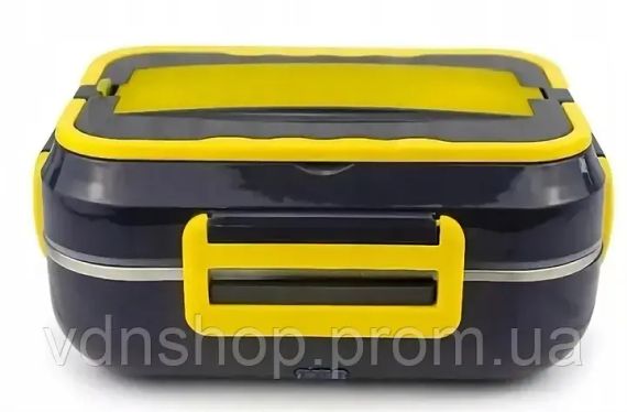 Ланч-бокс з підігрівом знімною чашею C21 1.5L від мережі 12V 40W Чорний з жовтим | Зображення 2