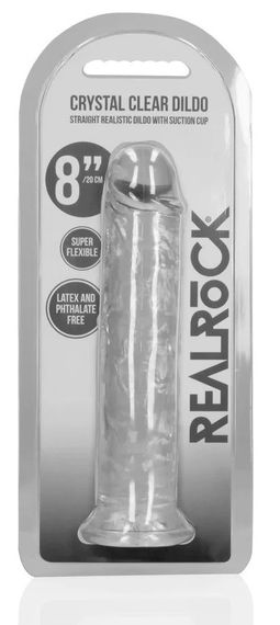 Фаллоимитатор - Realrock Dildo 8" Transparent sexstyle