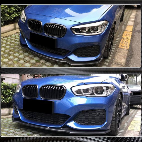 Накладка на передній бампер Lip V1 (для M-Sport 2015-2019, Карбон) для BMW 1 серія F20/21 рр | Зображення 3