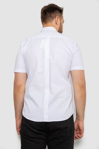 Рубашка мужская однотонная, цвет белый, 214R6917-1 | Зображення 3