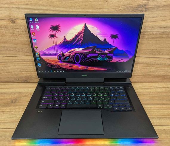Игровой ноутбук Б-класс Dell G7 7500 / 15.6" (1920x1080) IPS / Intel Core i7-10750H (6 (12) ядер по 2.6 - 5.0 GHz) / 16 GB DDR4 / 1000 GB SSD / nVidia GeForce RTX 2060, 6 GB GDDR6, 192-bit / WebCam / Windows 10 б/у + Подарок Беспроводная мышь / USB | Зображення 1