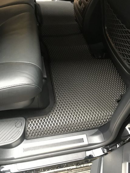 Поліуретанові килимки (2012-2021, EVA, чорні) для Toyota Land Cruiser 200 | Зображення 4