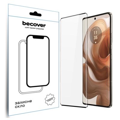 Стекло защитное BeCover Motorola Edge 50 Ultra Black (712345)