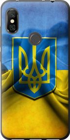 Чехол на Xiaomi Redmi Note 6 Pro Флаг и герб Украины 1 "375u-1551-17620"