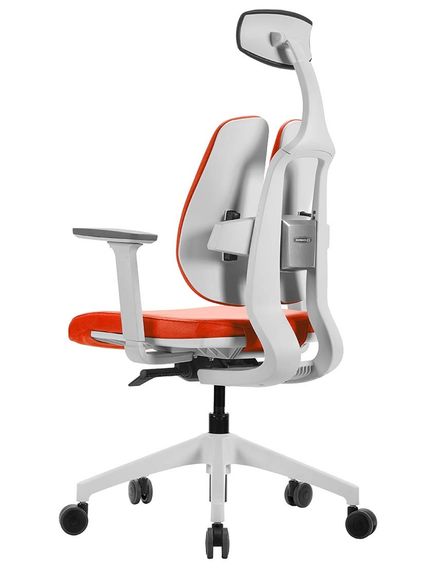 Кресло офисное DUOREST D2 whiteorange ортопедическое | Зображення 4