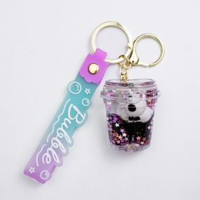 Дитячий брелок Panda TV 5×5 (см) для ключів, на сумку і рюкзак HP-55-31HEART