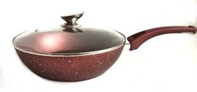 Набір посуду Benson BN-334 (2.5л 4.5л 6.5л; 28см) - червоний