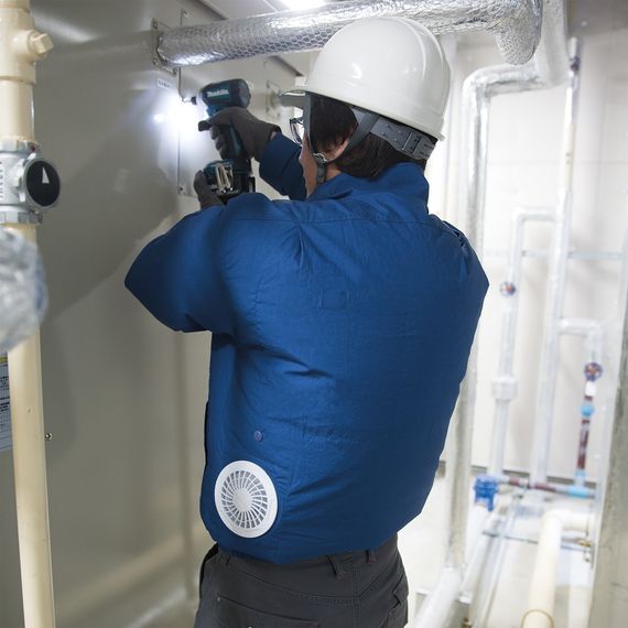 Куртка акумуляторна з вентиляцією Makita DFJ304Z2XL (LXT, CXT, без акумуляторів та зарядного пристрою) | Зображення 5