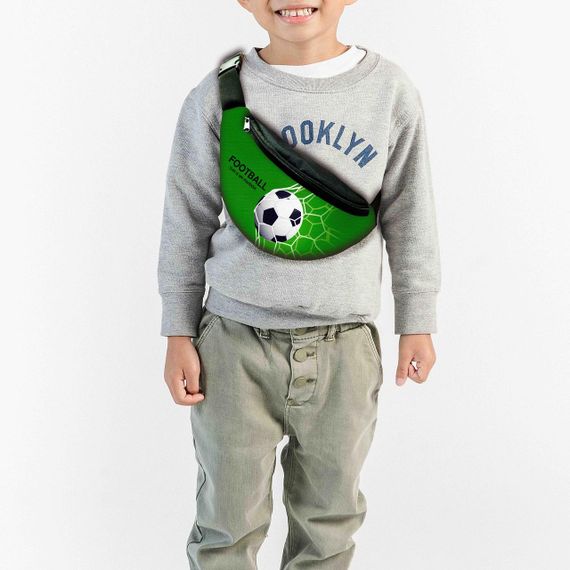 Набір дитячий Футбол рюкзак рюкзак 36х27см сумка-бананка, кружка з принтом для хлопчика (01603) | Зображення 2