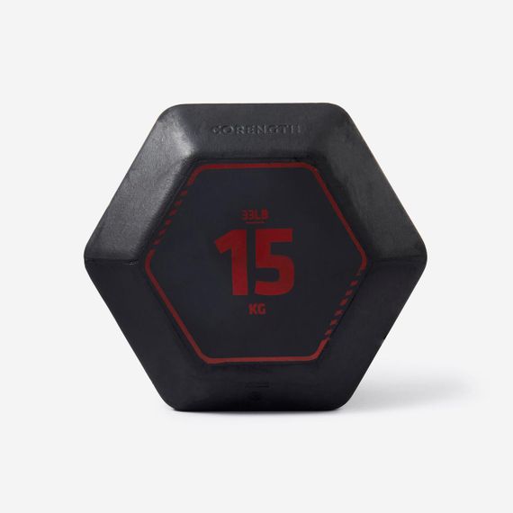 Гантель Hex для крос-тренінгу 15 кг чорна - One Size