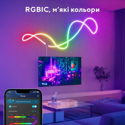 Светодиодная лента Govee Neon LED Strip Light 5м Білий (H61A23D1) | Зображення 2