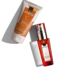 Набор Avon Anew «Максимальное сияние» - сыворотка с витамином С 30 мл+ крем для лица SPF 50 50 мл