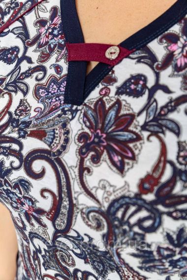 Плаття жіноче повсякденне цвіт синьо-білий розмір 6XL FA_004030 | Зображення 4