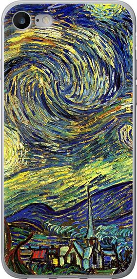 Чехол на iPhone 7 Винсент Ван Гог. Звёздная ночь "163u-336-17620"