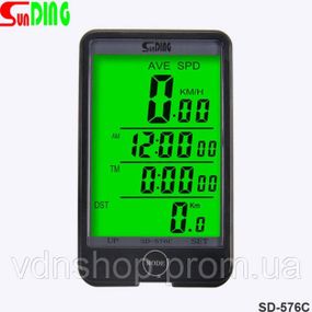Спідометр для велосипеда SD-576C, Бездротовий спідометр на велосипед, Безконтактний велокомп'ютер RG-72