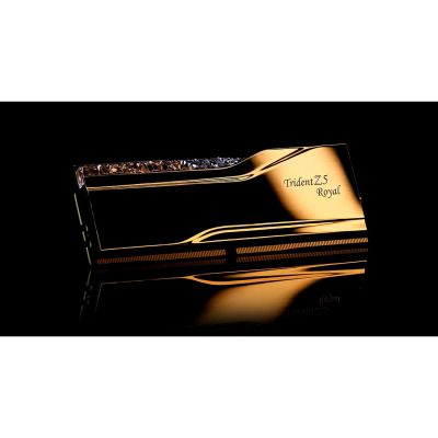 Модуль памяти для компьютера DDR5 32GB (2x16GB) 6400 MHz Trident Z5 Royal Gold G.Skill (F5-6400J3039G16GX2-TR5G) | Зображення 4