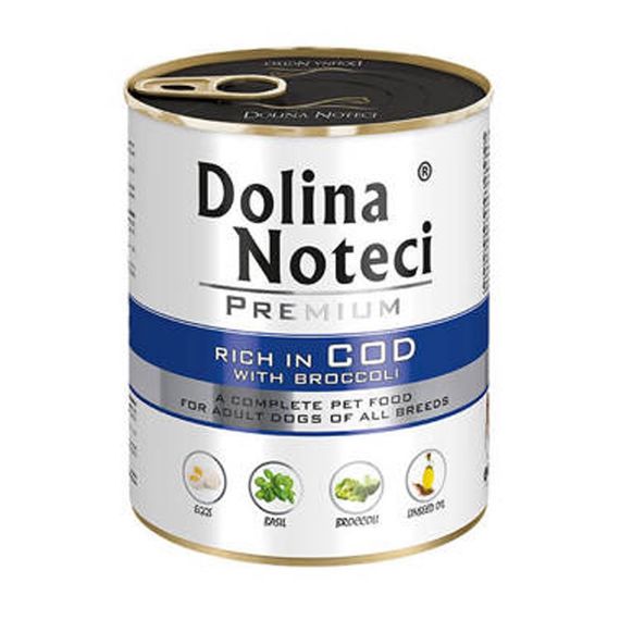 Вологий корм для собак із тріскою Dolina Noteci Premium Dog Cod, 800 гр
