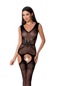 Бодістокінг BS062 black Passion, з відкритим доступом, чорний, S/L