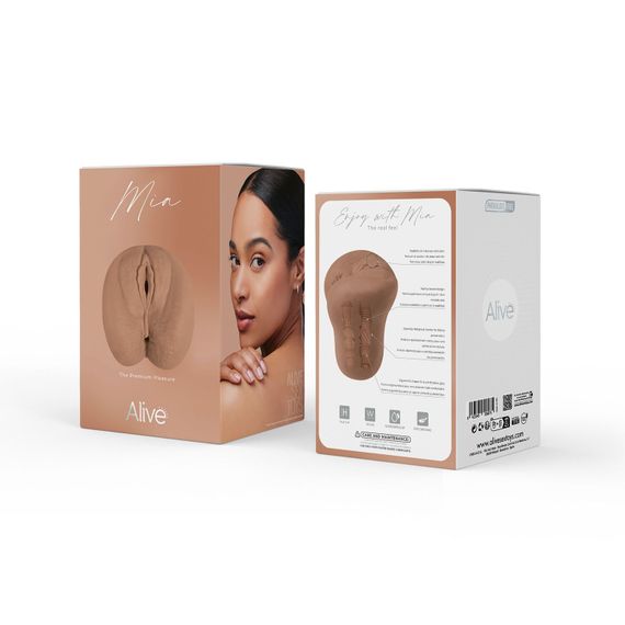 Мастурбатор Alive Mia Super Realistic Masturbator XL Caramel | Зображення 8