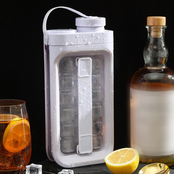 Форма для льоду як пляшки, універсальний складаний лоток для льоду, складана пляшка 2 в 1 | Зображення 6
