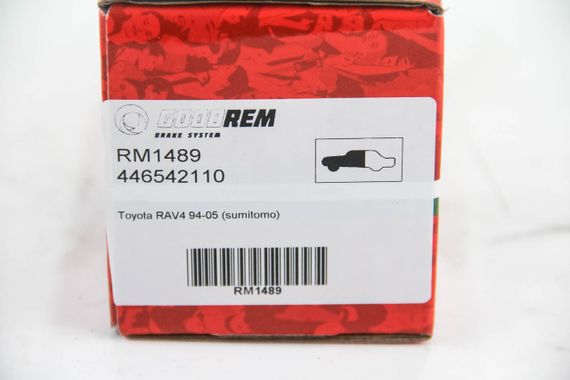 Колодки передні гальмівні Toyota RAV4 94-05 (sumitomo), GOODREM (RM1489) | Зображення 2
